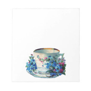 NOTEPAD : VINTAGE TEACUP POST-IT NOTES