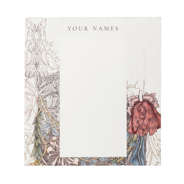 NOTEPAD : WILLIAM MORRIS : HONEYSUCKLE + TULIP (Front)