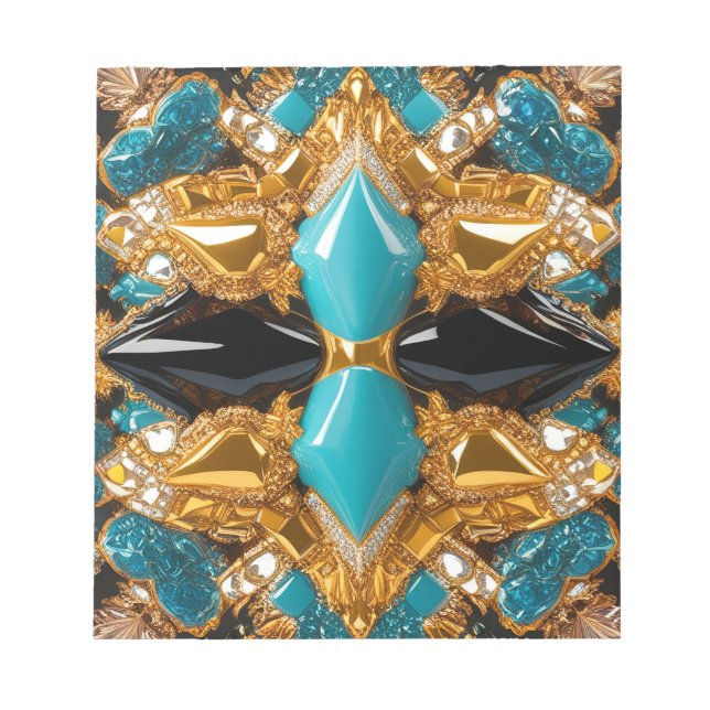 Notepad with Bahamas Colors Modern Design (Front)