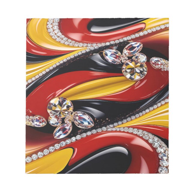 Notepad with Belgian Colors Modern Design (Front)