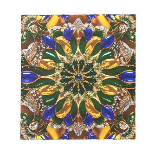 Notepad with Brazil Colors Modern Design (Front)