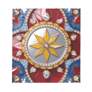 Notepad with Colombian Colors Modern Design