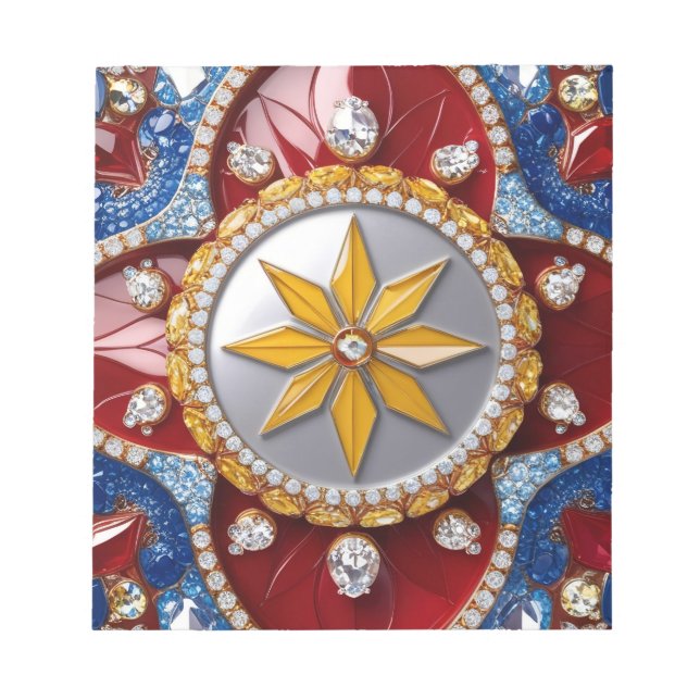 Notepad with Colombian Colors Modern Design (Front)