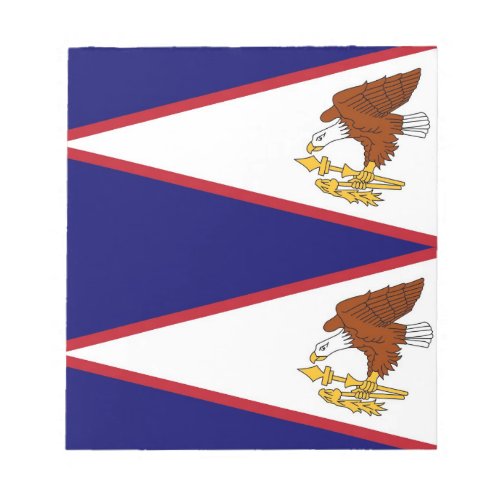 Notepad with Flag of American Samoa