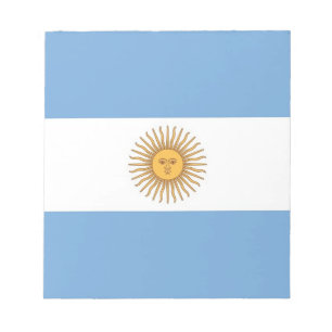 Notepad with Flag of Argentina