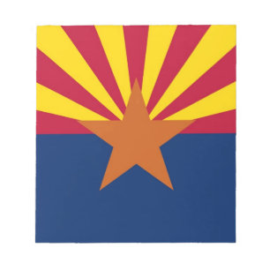 Notepad with Flag of Arizona States