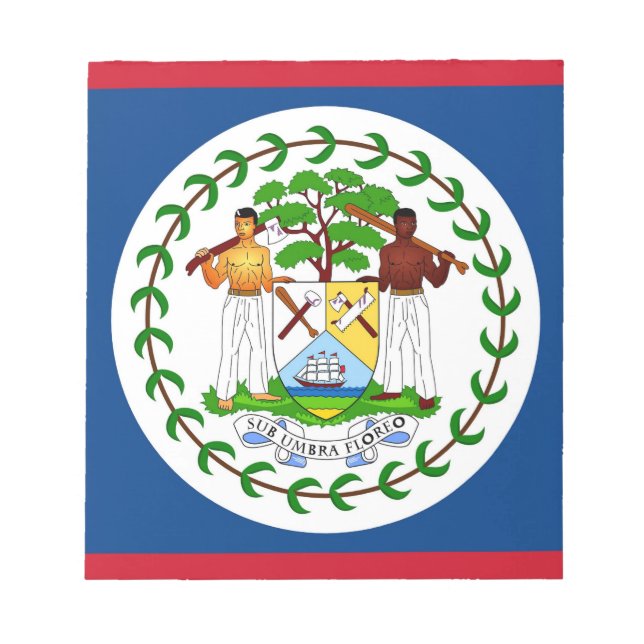 Notepad with Flag of Belize (Front)