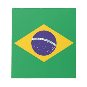 Notepad with Flag of Brazil