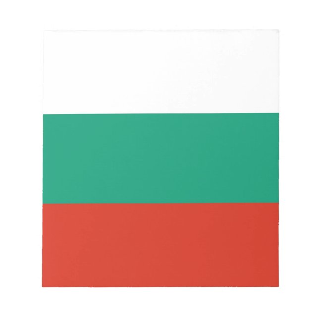 Notepad with Flag of Bulgaria (Front)