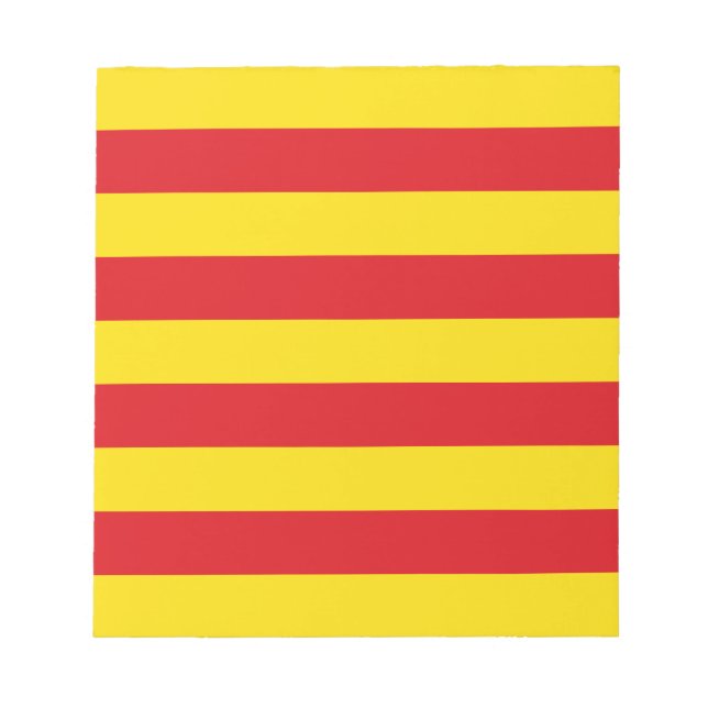 Notepad with Flag of Catalonia (Front)