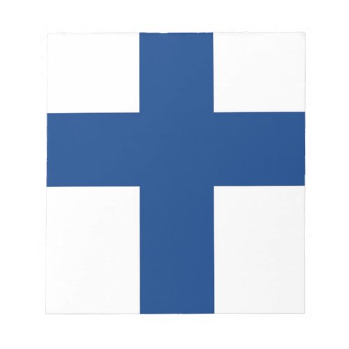 Notepad with Flag of Finland