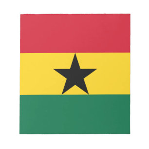 Notepad with Flag of Ghana