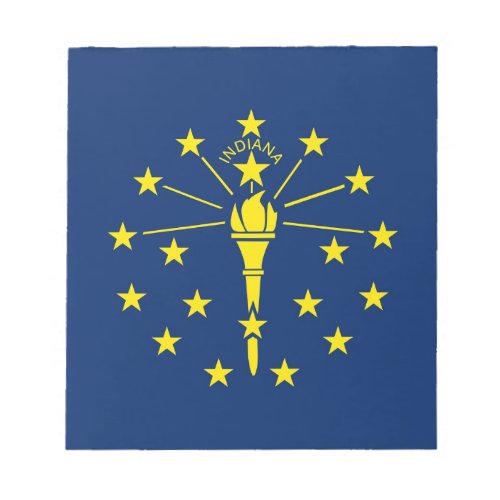 Notepad with Flag of Indiana State