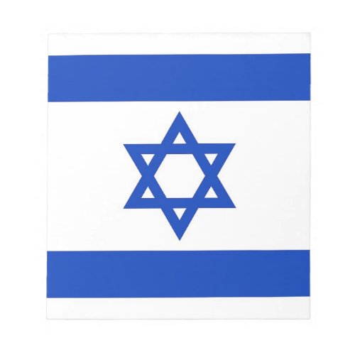 Notepad with Flag of Israel