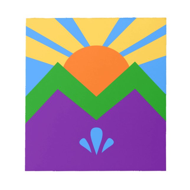 Notepad with Flag of Manitou Springs, Colorado (Front)