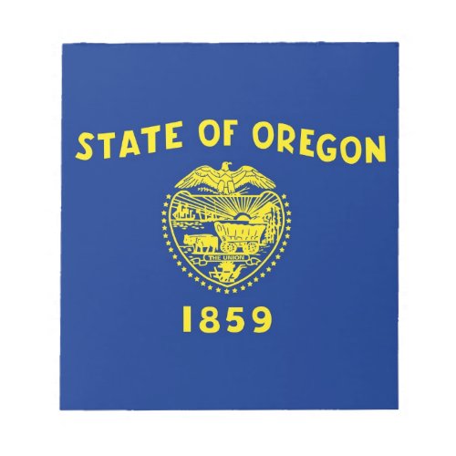 Notepad with Flag of Oregon State