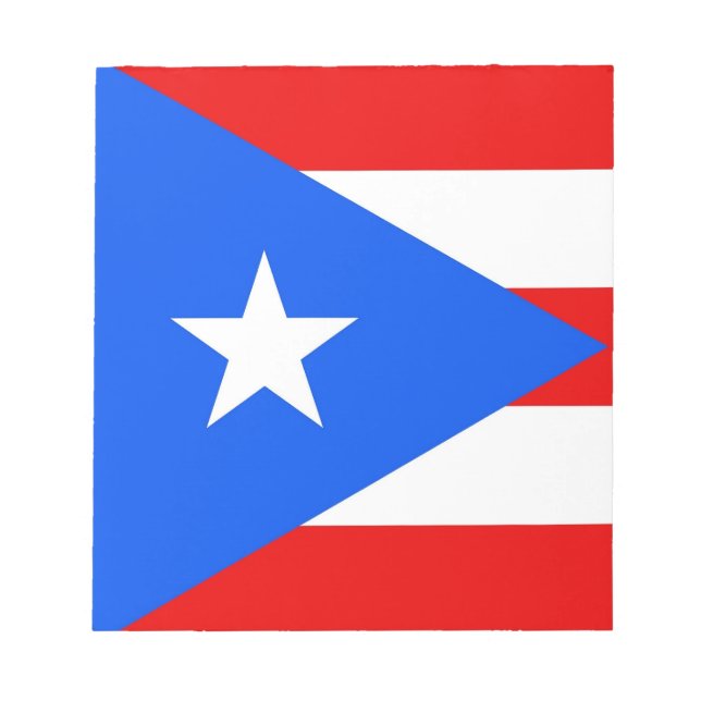 Notepad with Flag of Puerto Rico State (Front)