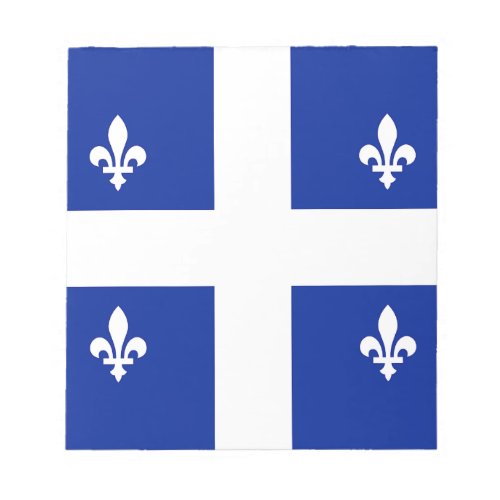 Notepad with Flag of Quebec Canada