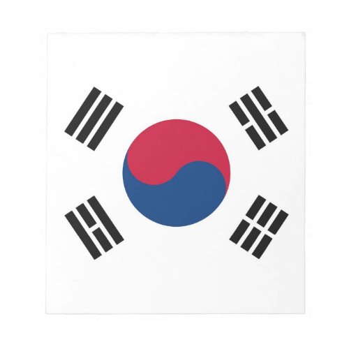 Notepad with Flag of South Korea