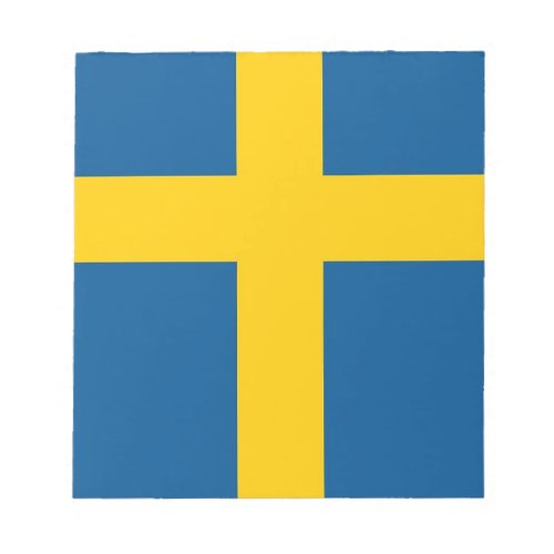 Notepad with Flag of Sweden