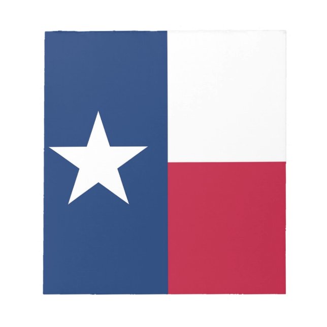 Notepad with Flag of Texas State (Front)
