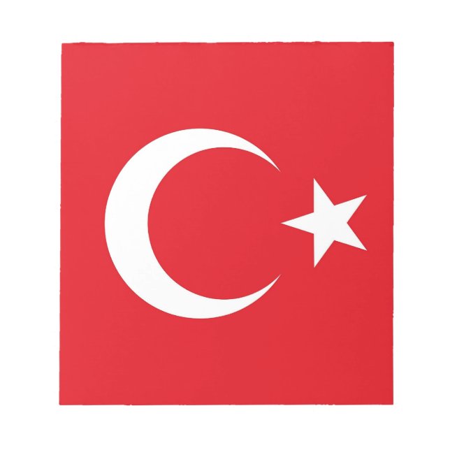 Notepad with Flag of Turkey (Front)