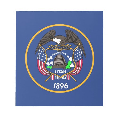 Notepad with Flag of Utah State