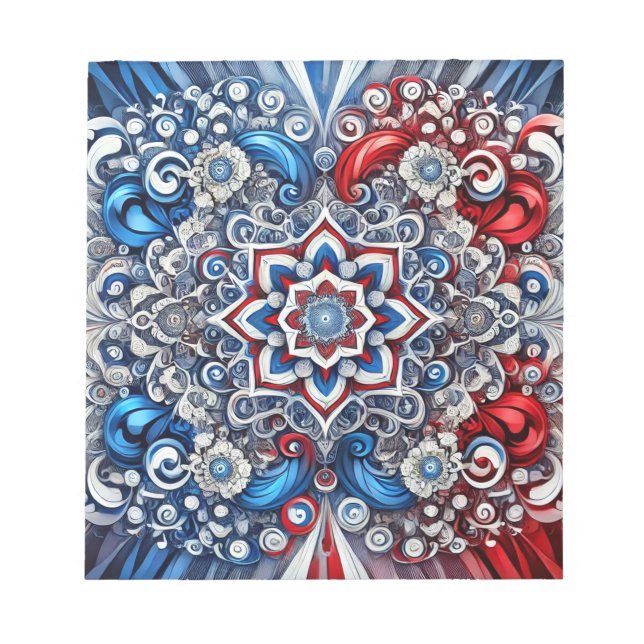 Notepad with French Colors Modern Design (Front)