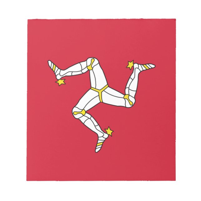 Notepad with Isle of Man Flag (Front)
