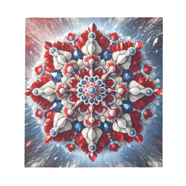 Notepad with Norwegian Colors Modern Design (Front)