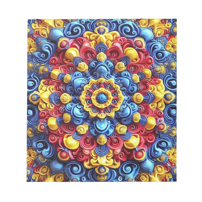 Notepad with Romanian Colors Modern Design (Front)