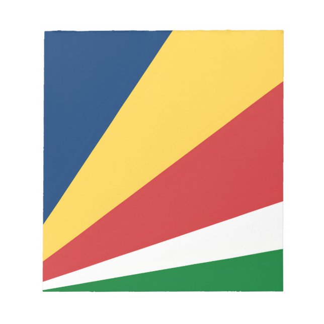 Notepad with Seychelles Colors Modern Design (Front)