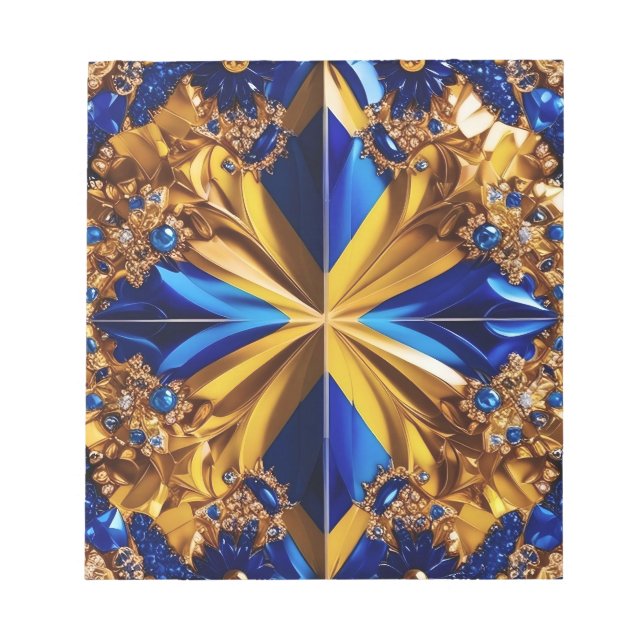 Notepad with Sweden Colors Modern Design (Front)