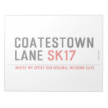 coatestown lane  Notepads