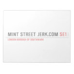 mint street jerk.com  Notepads