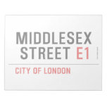 MIDDLESEX  STREET  Notepads