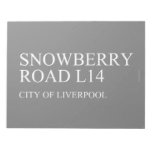 SNOWBERRY ROaD  Notepads