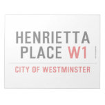 Henrietta  Place  Notepads