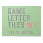 Game Letter Tiles  Notepads