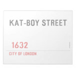 KAT-BOY STREET     Notepads