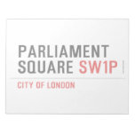 parliament square  Notepads