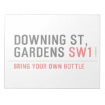 Downing St,  Gardens  Notepads