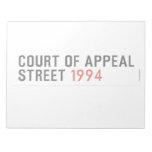 COURT OF APPEAL STREET  Notepads