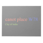 canot place  Notepads
