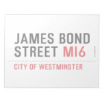 JAMES BOND STREET  Notepads