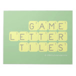 Game Letter Tiles  Notepads