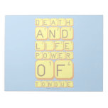 Death
 And
 Life
 power
 Of
 tongue  Notepads