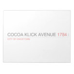 COCOA KLICK AVENUE  Notepads