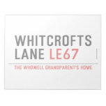 whitcrofts  lane  Notepads