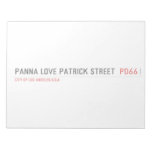 panna love patrick street   Notepads